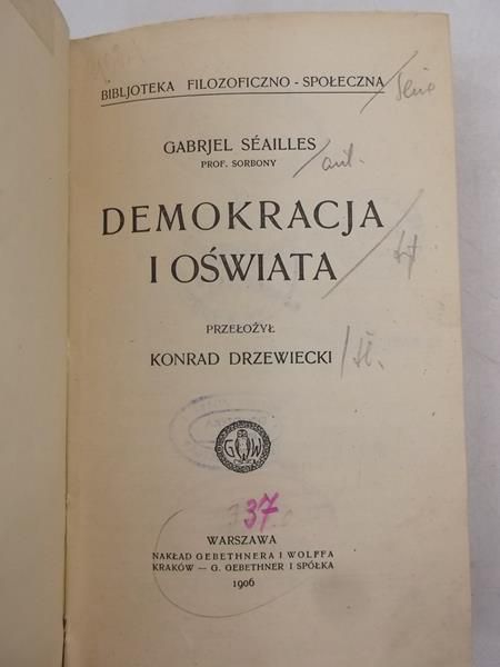 Demokracja i oświata, 1906 r.