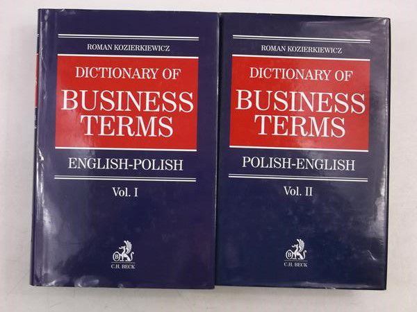 Dictionary of Business Terms, Tom I-II