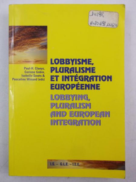 Gobin Corinne  - Lobbying, Pluralism and European Integration