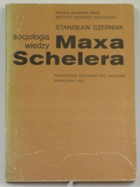 Socjologia wiedzy Maxa Schelera
