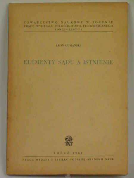 Elementy sądu a istnienie