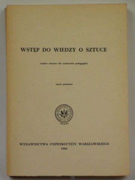 Wstęp do wiedzy o sztuce