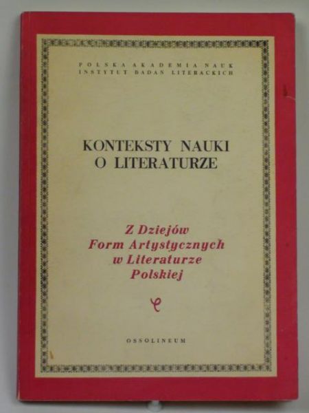 Konteksty nauki o literaturze
