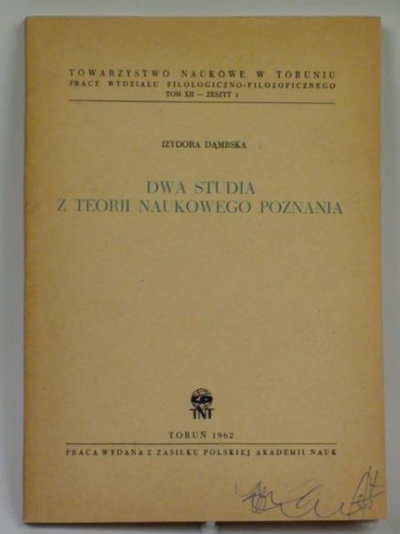 Dwa studia z teorii naukowego poznania