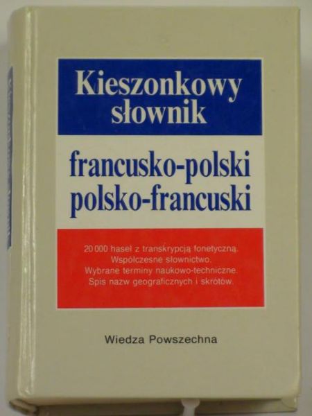 Jedlińska Anna, Szwykowski Ludwik,   - Kieszonkowy słownik francusko - polski polsko - francuski