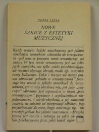 Nowe szkice z estetyki muzycznej