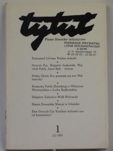 Chwin K., Adamiec M. (red.) - Tytuły nr 1/91