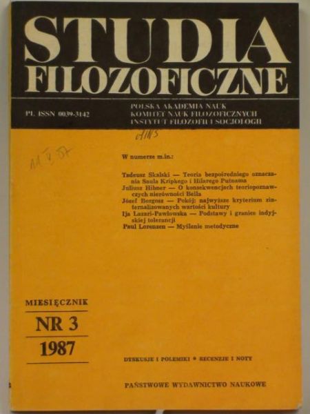 Simbierowicz Z. (red.)  - Studia Filozoficzne nr 5/76