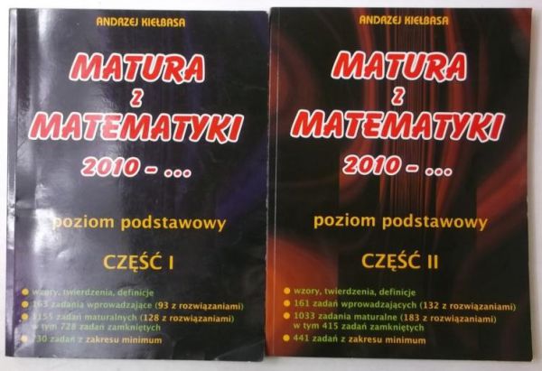 Matura z matematyki, Część I-Ii