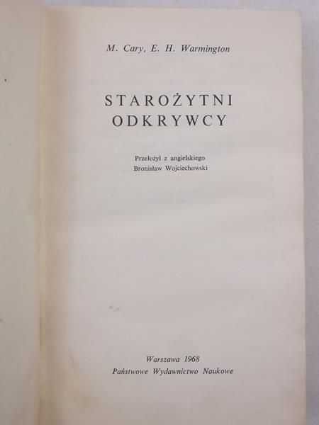 Cary M.,    - Starożytni odkrywcy