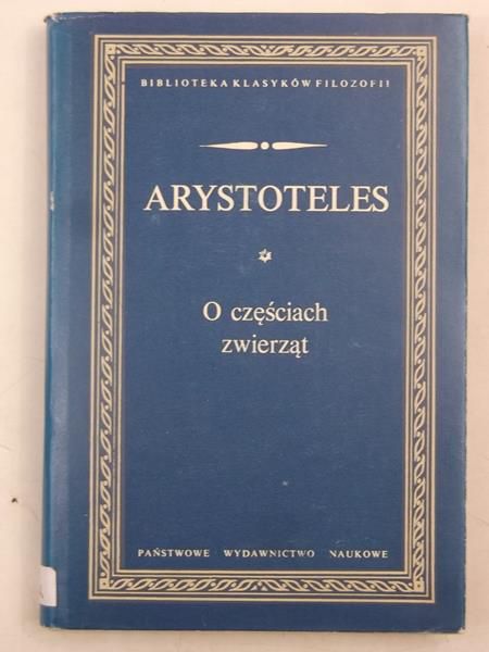 Arystoteles - O częściach zwierząt, BKF
