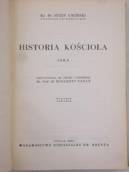 Historia Kościoła, Tom II