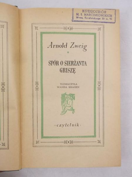 Spór o sierżanta Griszę