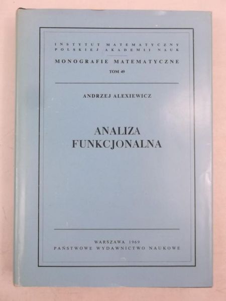 Analiza funkcjonalna, Tom 49