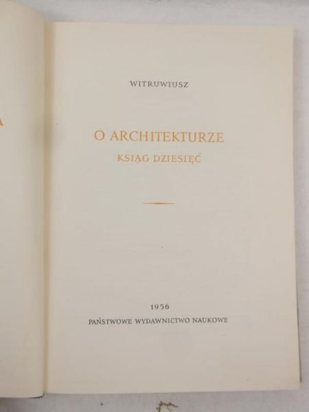 O architekturze ksiąg dziesięć