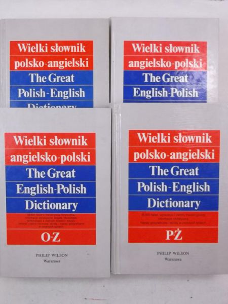 Wielki słownik polsko-angielski, angielsko-polski, 4 tomy