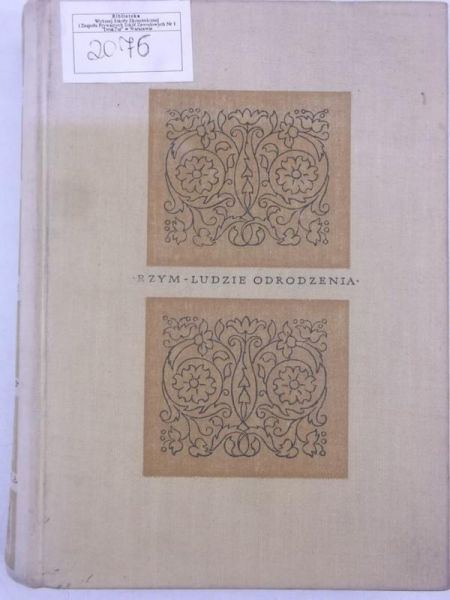 Rzym - Ludzie odrodzenia