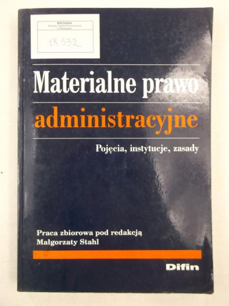 Materialne prawo administracyjne