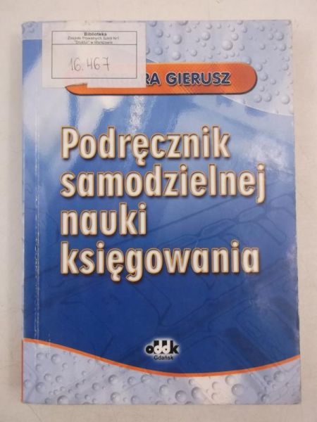 Podręcznik samodzielnej nauki księgowania