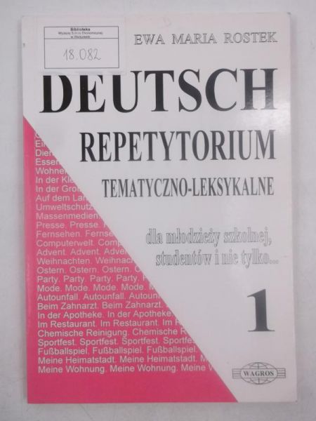 Deutsch. Repetytorium tematyczno-leksykalne