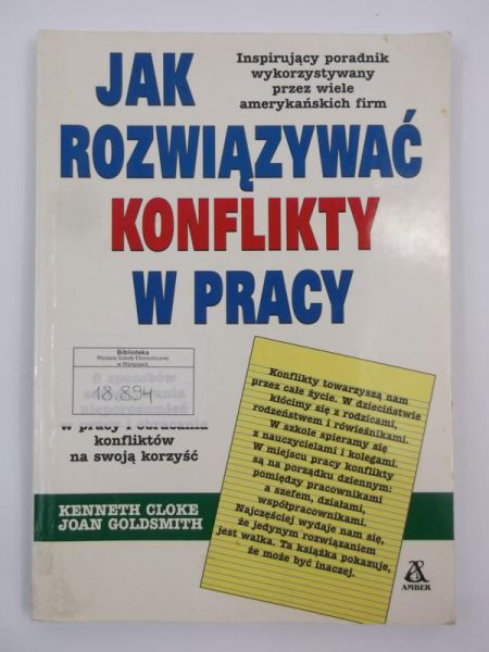 Cloke neth - Jak rozwiązywać konflikty w pracy