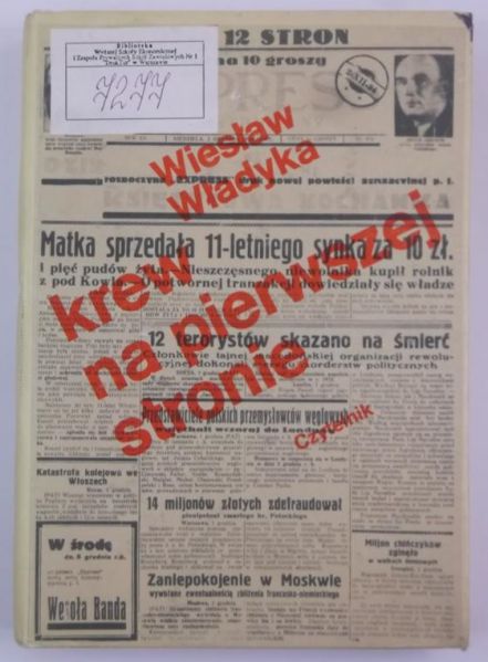 Krew na pierwszej stronie