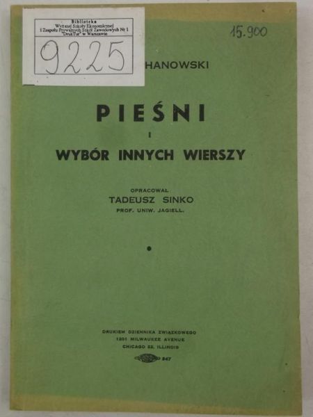 Pieśni i wybór innych wierszy