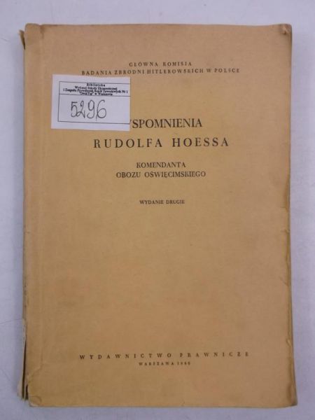 Sehn Jan (oprac.) - Wspomnienia Rudolfa Hoessa