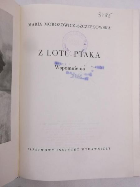 Z lotu ptaka, wspomnienia