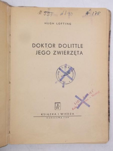Doktor Dolittle: Jego zwierzęta, 1950 r.