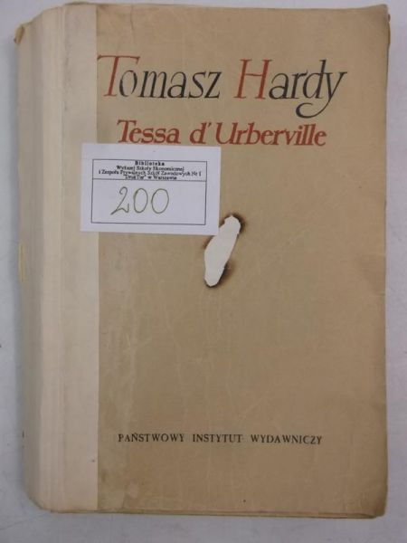 Hardy Tomasz - Tessa d'Urberville