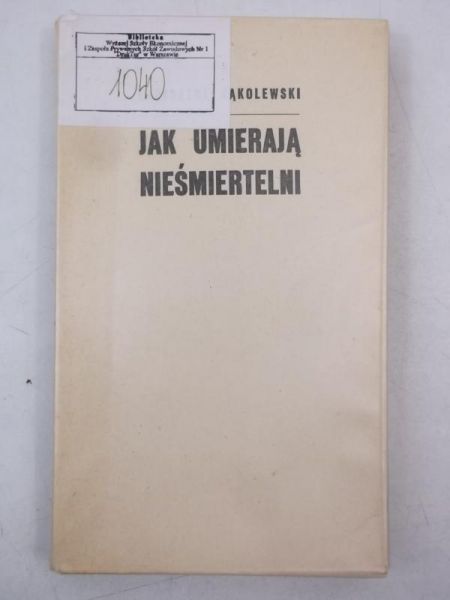 Jak umierają nieśmiertelni