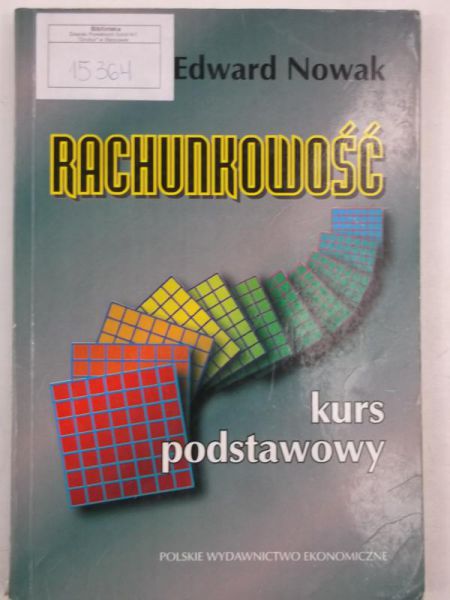 Nowak Edward - Rachunkowość
