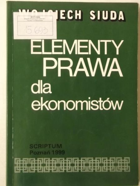 Elementy prawa dla ekonomistów