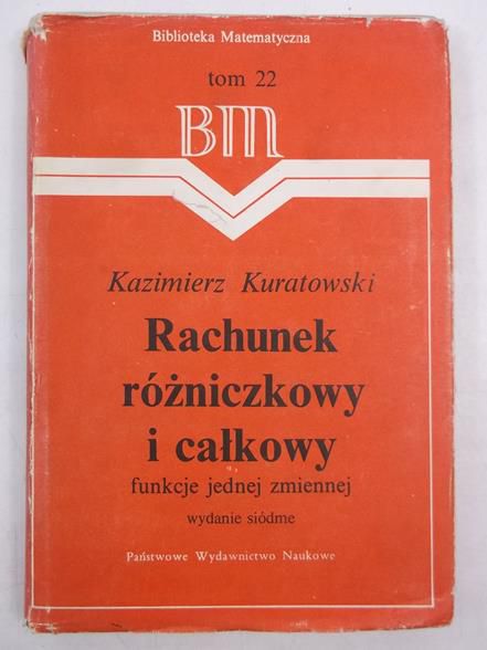 Rachunek różniczkowy i całkowy, BM, tom 22