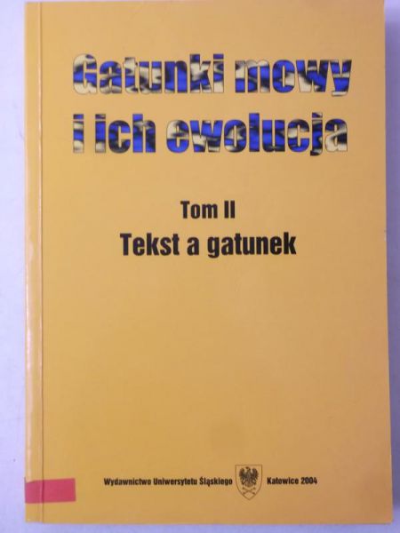 Gatunki mowy i ich ewolucja, Tom II