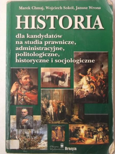Historia dla kandydatów na studia prawnicze, administracyjne, politologiczne, historyczne i socjologiczne