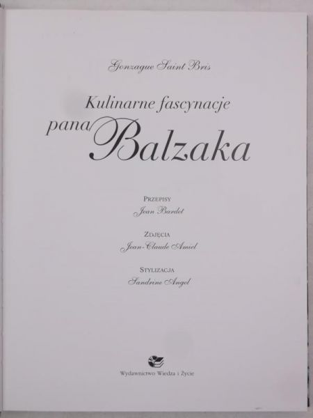 Kulinarne fascynacje pana Balzaka