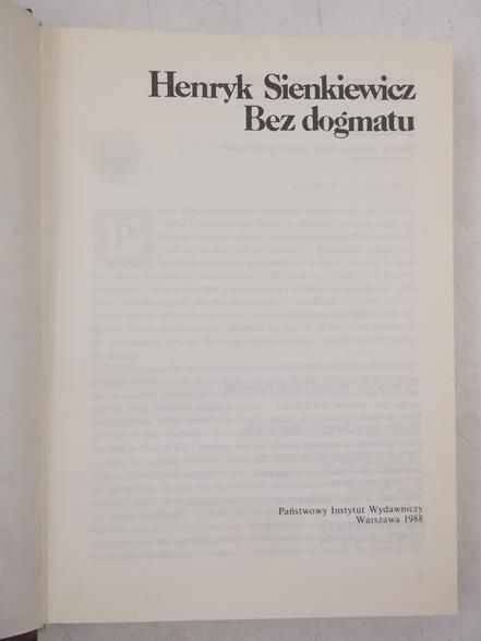 Bez dogmatu