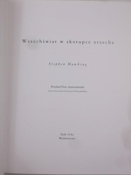 Wszechświat w skorupce orzecha