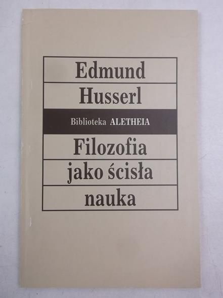 Filozofia jako ścisła nauka