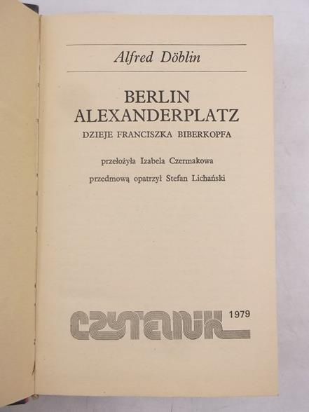 Doblin Alfred - Berlin Alexanderplatz