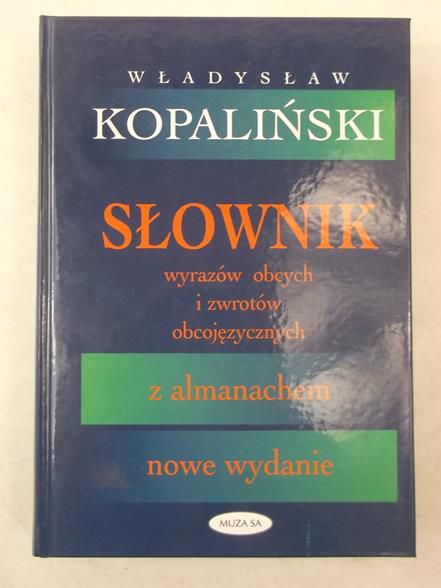 Słownik wyrazów obcych i zwrotów obcjojęzycznych a almanachem