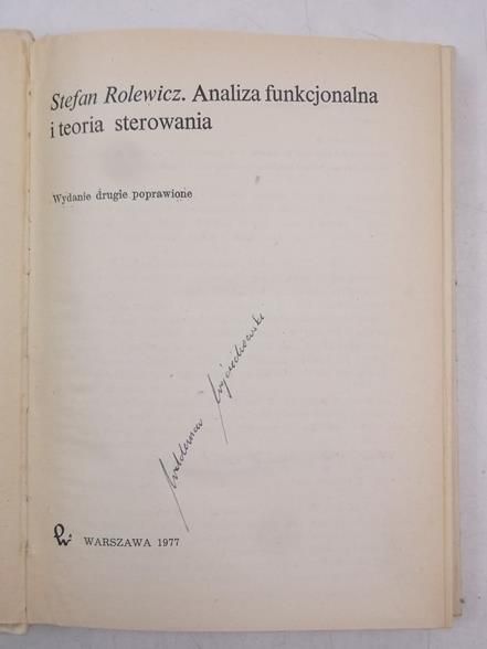 Analiza funkcjonalna i teoria sterowania