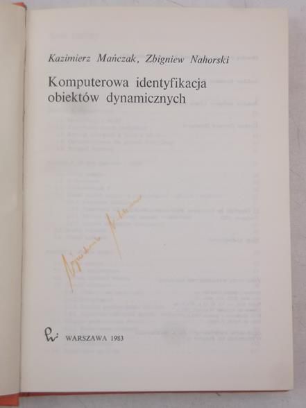 Komputerowa identyfikacja obiektów dynamicznych