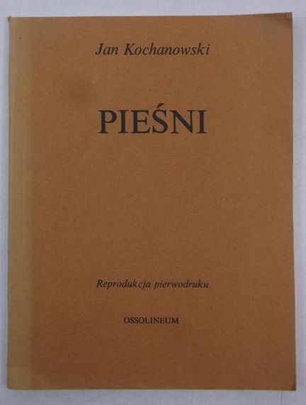 Pieśni, reprint z 1586 roku