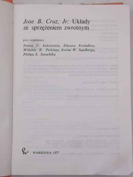 Cruz Jose - Układy ze sprężeniem zwrotnym