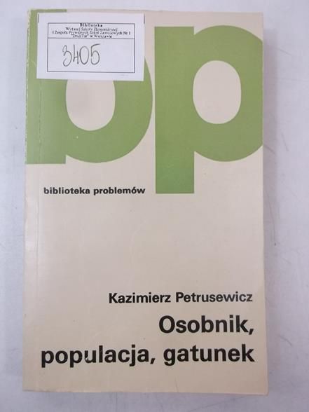 Osobnik, populacja, gatunek