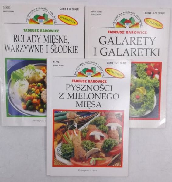 Barowicz Tadeusz - Biblioteczka Poradnika Domowego, 3 książki