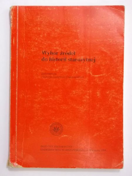 Wybór źródeł do historii starożytnej